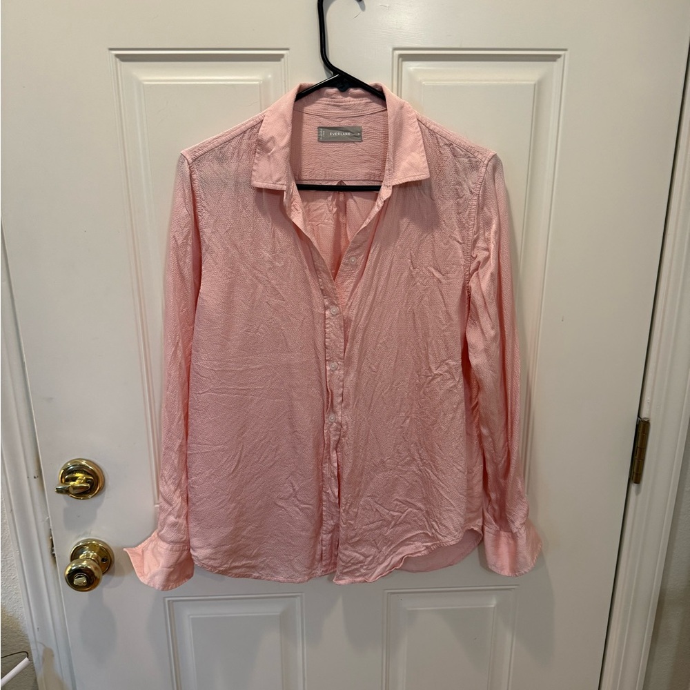 Everlane Soft Pink Blouse - Washable Silk
